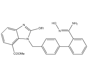 2-乙氧基-1-[2'-(N'-羟基脒基)联苯-4-基]甲基-1H-苯并[d]咪唑-7-甲酸甲酯