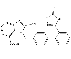 2-乙氧基-1-[(2'-(5-氧代-4,5-二氢-1,2,4-噁二唑-3-基)联苯-4-基]甲基-1H-苯并[d]咪唑-7-甲酸甲酯