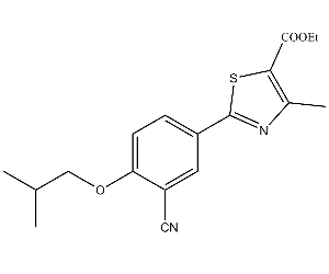 2-(3-氰基-4-异丁氧基)苯基-4-甲基-5-噻唑甲酸乙酯