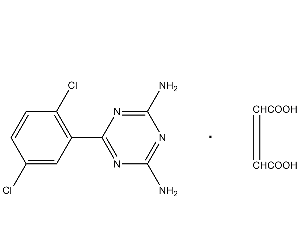2,4-二氨基-6-（2,5二氯）苯基-1,3,5-三嗪顺丁烯二酸盐