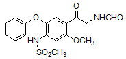 N-[4-2-(甲酰氨基乙酰基)-5-甲氧基-2-苯氧基苯基)]-甲磺酰胺