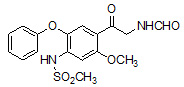 N-[4-[2-(formylamino)acetyl]-5-methoxy-2-phenoxy phenyl]-methanesulfonamide