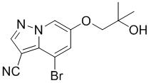 4-bromo-6-(2-hydroxy-2-methylpropoxy)pyrazolo[1,5-a]pyridine-3-carbonitrile