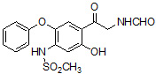 N-[4-[2-(formylamino)acetyl]-5-hydroxy-2-phenoxy phenyl]-methanesulfonamide