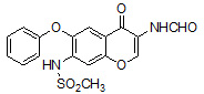 N-[3-(formylamino)-4-oxo-6-phenoxy-4H-1-benzopyran-7-yl]-methanesulfonamide