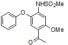 N-(4-乙酰基-5-甲氧基-2-苯氧基苯基)-甲磺酰胺