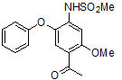 N-(4-acetyl-5-methoxy-2-phenoxyphenyl)-methanesulfonamide