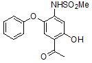 N-(4-acetyl-5-hydroxy-2-phenoxyphenyl)-methanesulfonamide